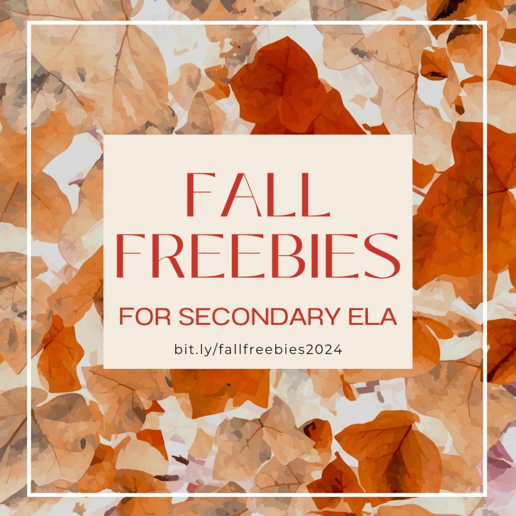 Fall Freebies for Secondary ELA&nbsp;Teachers