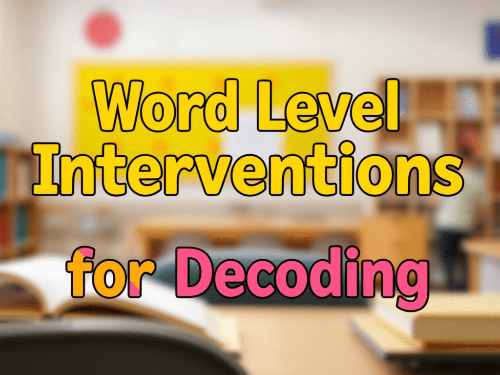 Effective Word-Level Interventions for the Secondary&nbsp;Setting